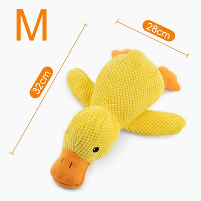 Calming Duck Toy for Dog,Soothing Plush Pet Toys with Sound Quack, Pet Interactive Companion, Chew-Resistant Chew Dogs Cat Toy