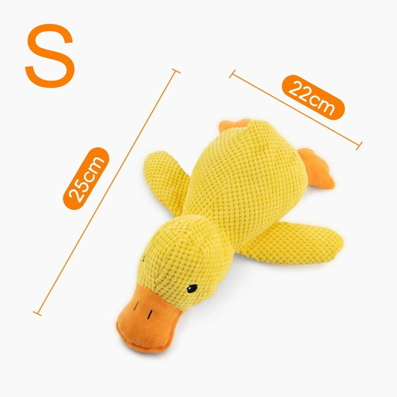 Calming Duck Toy for Dog,Soothing Plush Pet Toys with Sound Quack, Pet Interactive Companion, Chew-Resistant Chew Dogs Cat Toy